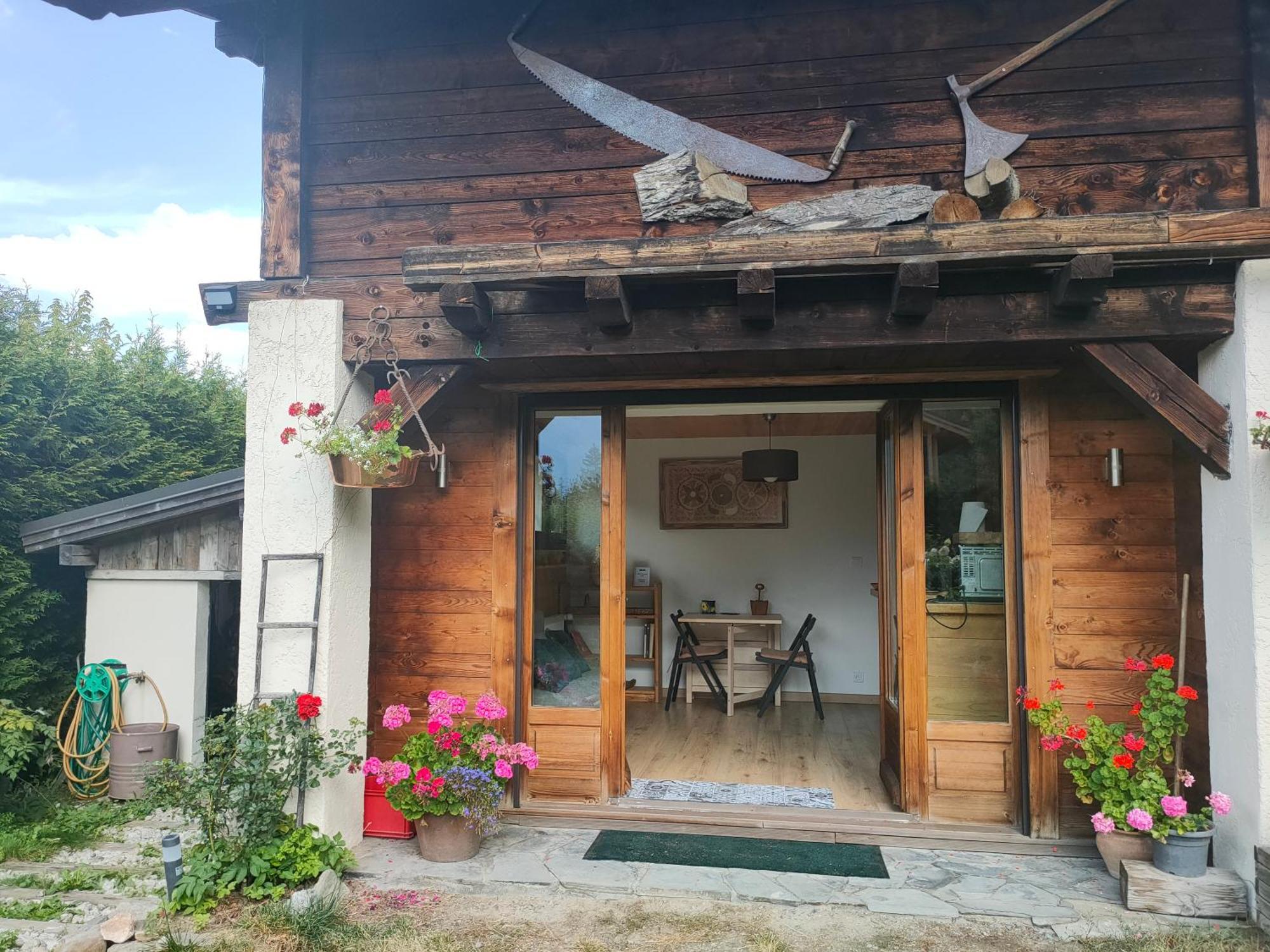 Beau Studio Dans La Vallee De Chamonix Les Trabets Buitenkant foto