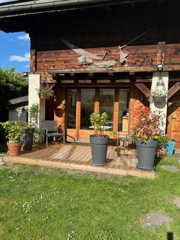 Beau Studio Dans La Vallee De Chamonix Les Trabets Buitenkant foto